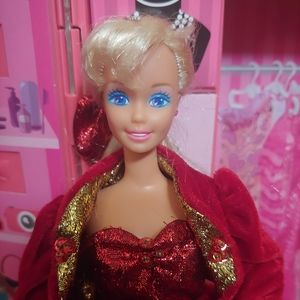 Vintage Barbie and Christmas Dress